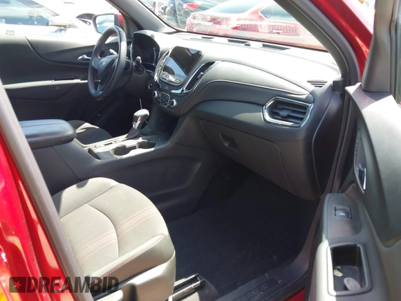 2024 Chevrolet Equinox RS with VIN 3GNAXMEG5RL363141, listed as a IAAI auction lot 41956791 with 10,134 mi miles and . Bid and sale history available at DreamBid. Image 5.