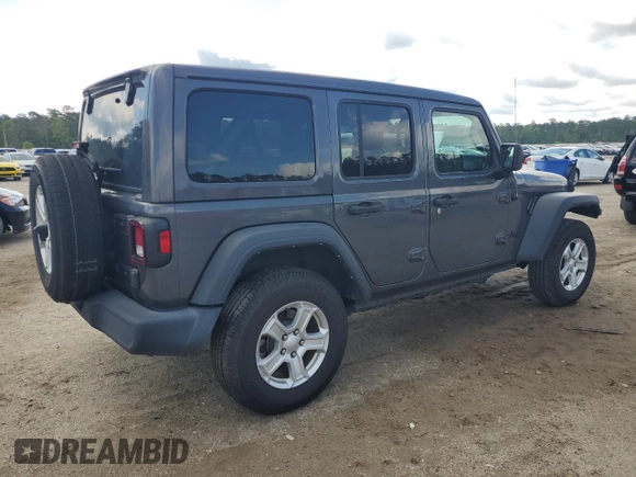 2021 Jeep Wrangler Unlimited Sport S с VIN 1C4HJXDG8MW836142, выставлен на аукционе Copart как лот 52791025 с пробегом 47 255 миль миль и Чистый • Clean title. История ставок и продаж доступна на DreamBid. Изображение 3.