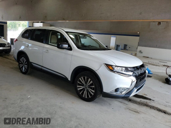 2019 Mitsubishi Outlander ES with VIN JA4AZ3A36KZ048504, listed as a Copart auction lot 59570195 with 92,473 mi miles and Salvage title. Bid and sale history available at DreamBid. Image 4.