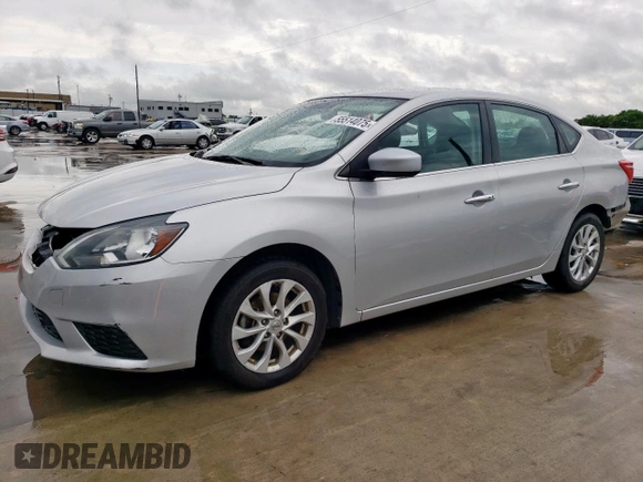 2019 Nissan Sentra SV with VIN 3N1AB7AP0KL613084, listed as a Copart auction lot 55514075 with 115,051 mi miles and Salvage Title. Bid and sale history available at DreamBid. Image 1.