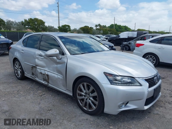 2014 Lexus GS 350 with VIN JTHBE1BL7E5036543, listed as a IAAI auction lot 42115869 with 130,300 mi miles and . Bid and sale history available at DreamBid. Image 1.