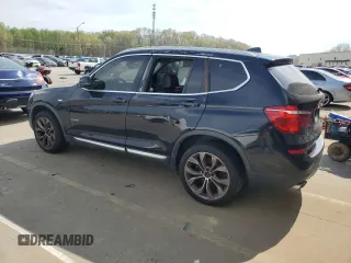 2015 BMW X3 xDrive28i with VIN 5UXWX9C52F0D56896, listed as a Copart auction lot 53823745 with 158,101 mi miles and Clean Title. Bid and sale history available at DreamBid. Image 2.