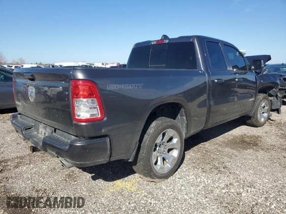 2020 Ram 1500 Big Horn with VIN 1C6RREBT1LN253005, listed as a Copart auction lot 42678745 with 97,272 mi miles and Salvage Title. Bid and sale history available at carsss.com. Image 3.