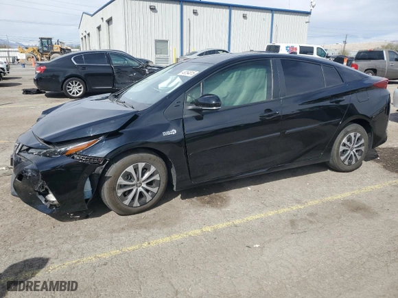 2021 Toyota Prius Prime LE with VIN JTDKAMFP1M3191630, listed as a Copart auction lot 49264815 with 38,824 mi miles and Salvage Title. Bid and sale history available at carsss.com. Image 1.