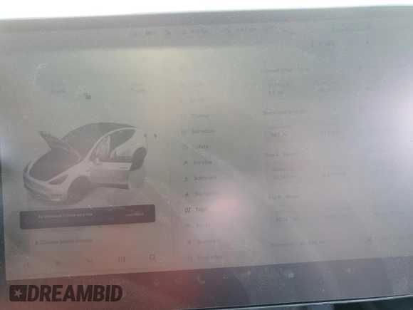2022 Tesla Model Y Performance with VIN 7SAYGDEF9NF392197, listed as a Copart auction lot 57259105 with 43,400 mi miles and Salvage title. Bid and sale history available at DreamBid. Image 9.
