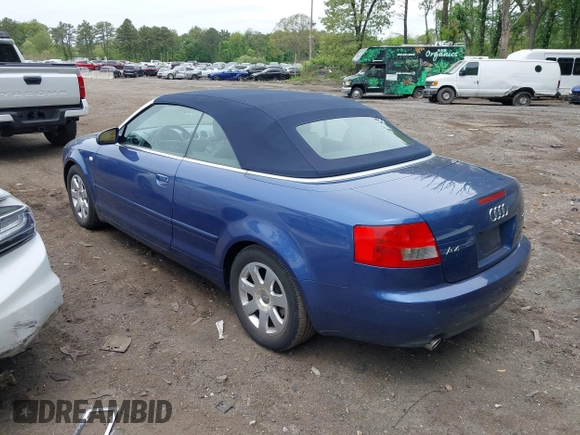 2004 Audi A4 3.0L z VIN WAUDT48H64K009108, wystawiony jako IAAI lot #42260314 z przebiegiem 111 322 mil mil oraz . Historia ofert i sprzedaży dostępna na DreamBid. Obrazek 3.
