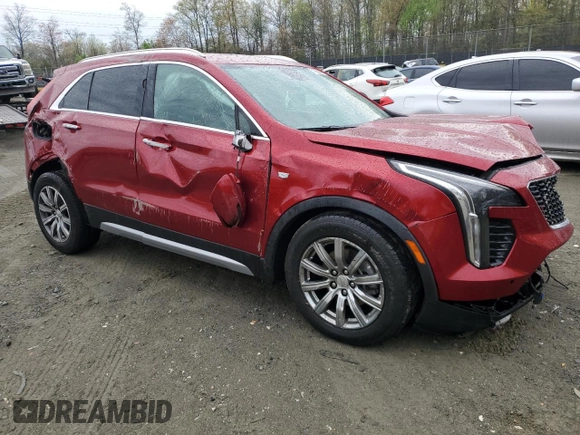 2021 Cadillac XT4 FWD Premium Luxury with VIN 1GYFZCR40MF011603, listed as a Copart auction lot 53068825 with 84,919 mi miles and Salvage title. Bid and sale history available at DreamBid. Image 4.
