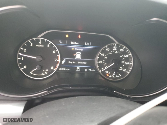 2017 Nissan Maxima SR with VIN 1N4AA6AP2HC369670, listed as a Copart auction lot 45004675 with 78,882 mi miles and Salvage Title. Bid and sale history available at carsss.com. Image 9.