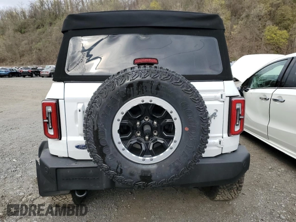 2024 Ford Bronco Outer Banks with VIN 1FMEE8BP1RLA50798, listed as a Copart auction lot 54117355 with 8,182 mi miles and Salvage title. Bid and sale history available at DreamBid. Image 6.