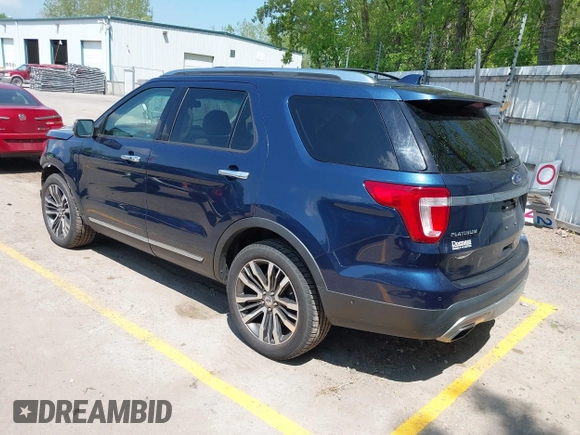 2016 Ford Explorer Platinum z VIN 1FM5K8HT5GGC71419, wystawiony jako IAAI lot #42280625 z przebiegiem 94 552 mil mil oraz . Historia ofert i sprzedaży dostępna na DreamBid. Obrazek 3.