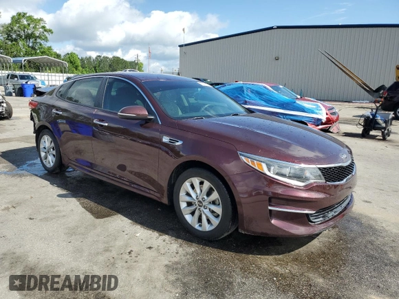 2018 Kia Optima LX with VIN 5XXGT4L32JG266820, listed as a Copart auction lot 56457175 with 89,960 mi miles and Salvage title. Bid and sale history available at DreamBid. Image 4.