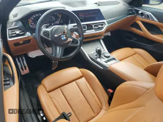 2023 BMW 4 Series M440i with VIN WBA53AT03PCL15153, listed as a Copart auction lot 49828855 with 7,354 mi miles and Salvage Title. Bid and sale history available at DreamBid. Image 8.