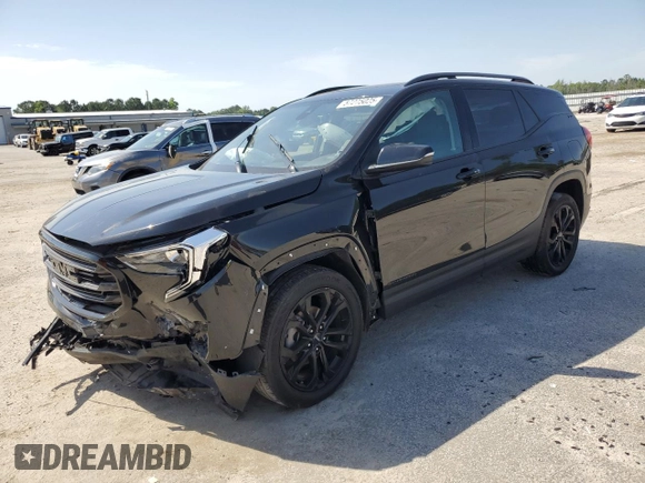 2020 GMC Terrain SLT with VIN 3GKALVEV3LL264483, listed as a Copart auction lot 57275025 with 68,941 mi miles and Salvage title. Bid and sale history available at DreamBid. Image 1.