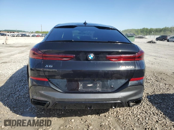 2023 BMW X6 M50i with VIN 5UXCY8C05P9N77000, listed as a Copart auction lot 50704703 with 5,062 mi miles. Bid and sale history available at carsss.com. Image 6.