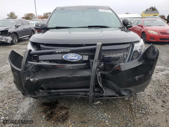 2015 Ford Police Interceptor Utility with VIN 1FM5K8AT3FGB41373, listed as a Copart auction lot 81367234 with 99,996 mi miles and Salvage Title. Bid and sale history available at carsss.com. Image 5.