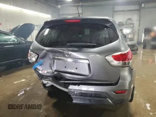 2015 Nissan Pathfinder Platinum with VIN 5N1AR2MN9FC616004, listed as a Copart auction lot 49811145 with 104,219 mi miles and Salvage Title. Bid and sale history available at DreamBid. Image 6.