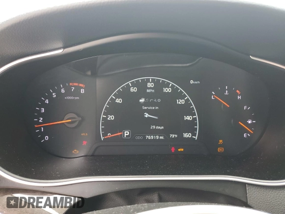 2014 Kia Cadenza Premium with VIN KNALN4D71E5129725, listed as a Copart auction lot 79110494 with 76,919 mi miles and Salvage Title. Bid and sale history available at carsss.com. Image 9.