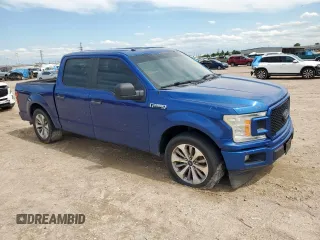 2018 Ford F-150 XL with VIN 1FTEW1CP3JKC81428, listed as a Copart auction lot 58023135 with 162,533 mi miles and Salvage title. Bid and sale history available at DreamBid. Image 4.