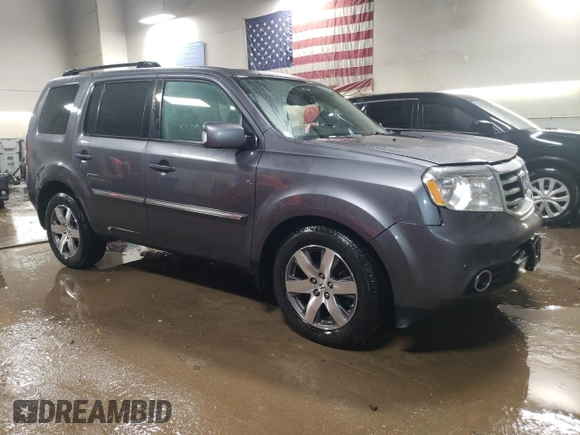 2015 Honda Pilot Touring with VIN 5FNYF4H97FB063909, listed as a Copart auction lot 51971865 with 81,609 mi miles and Salvage Title. Bid and sale history available at carsss.com. Image 4.