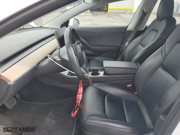 2018 Tesla Model 3 Long Range Battery with VIN 5YJ3E1EAXJF108862, listed as a Copart auction lot 49899755 with 63,018 mi miles and Salvage Title. Bid and sale history available at carsss.com. Image 7.