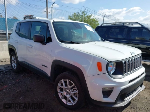 2023 Jeep Renegade Latitude with VIN ZACNJDB18PPP67161, listed as a IAAI auction lot 41954150 with 21,151 mi miles and . Bid and sale history available at DreamBid. Image 1.
