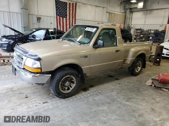 1999 Ford Ranger XL with VIN 1FTYR10C4XPA04269, listed as a Copart auction lot 50975365 with 159,171 mi miles and Non Repairable. Bid and sale history available at DreamBid. Image 1.