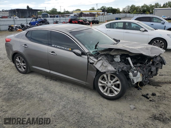 2013 Kia Optima EX with VIN 5XXGN4A7XDG153542, listed as a Copart auction lot 52242315 with 214,249 mi miles and Salvage title. Bid and sale history available at DreamBid. Image 4.