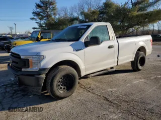 2018 Ford F-150 XL with VIN 1FTMF1E52JKC10731, listed as a Copart auction lot 43007235 with 52,486 mi miles and Salvage Title. Bid and sale history available at carsss.com. Image 1.