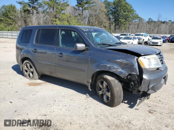 2012 Honda Pilot EX-L with VIN 5FNYF4H64CB035969, listed as a Copart auction lot 47295355 with 0 mi miles and Salvage Title. Bid and sale history available at carsss.com. Image 4.