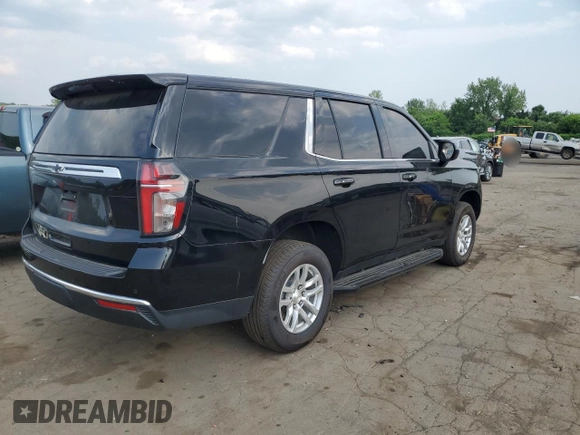2023 Chevrolet Tahoe Commercial with VIN 1GNSKLED5PR319486, listed as a Copart auction lot 60391125 with 10,473 mi miles and Salvage title. Bid and sale history available at DreamBid. Image 3.