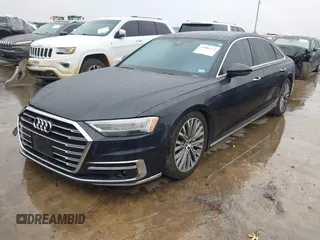 2019 Audi A8 L with VIN WAU8DAF82KN004676, listed as a IAAI auction lot 41086272 with 58,217 mi miles. Bid and sale history available at carsss.com. Image 18.