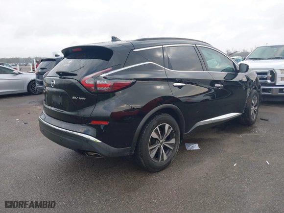 2020 Nissan Murano SV with VIN 5N1AZ2BS7LN152588, listed as a IAAI auction lot 41202824 with 87,976 mi miles. Bid and sale history available at carsss.com. Image 4.