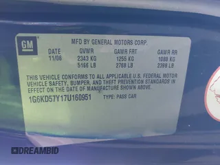 2007 Cadillac DTS Luxury I z VIN 1G6KD57Y17U160951, wystawiony jako IAAI lot #42298405 z przebiegiem 137 899 mil mil oraz . Historia ofert i sprzedaży dostępna na DreamBid. Obrazek 9.