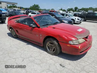 1997 Ford Mustang with VIN 1FALP4046VF167444, listed as a Copart auction lot 56124124 with 148,076 mi miles and Salvage Title. Bid and sale history available at carsss.com. Image 4.
