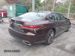 2018 Lexus LS with VIN JTHB5LFF5J5003051, listed as a IAAI auction lot 41843702 with 29,026 mi miles. Bid and sale history available at carsss.com. Image 4.