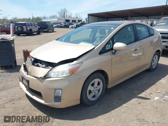 2010 Toyota Prius II with VIN JTDKN3DU8A0111809, listed as a IAAI auction lot 42069703 with 129,053 mi miles. Bid and sale history available at carsss.com. Image 2.