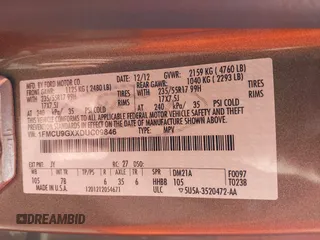 2013 Ford Escape SE с VIN 1FMCU9GXXDUC09846, выставлен на аукционе IAAI как лот 41925442 с пробегом 124 597 миль миль и . История ставок и продаж доступна на DreamBid. Изображение 9.