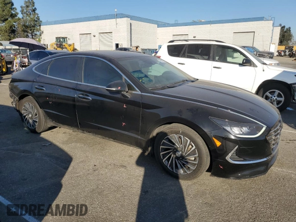 2020 Hyundai Sonata Hybrid Ultimate with VIN KMHL34JJXLA012105, listed as a Copart auction lot 76927134 with 66,897 mi miles and Salvage Title. Bid and sale history available at carsss.com. Image 4.