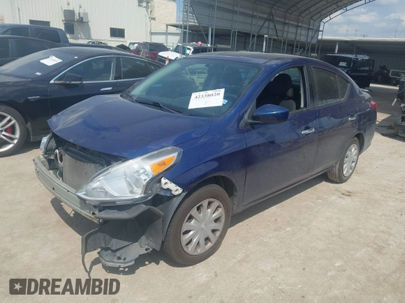 2019 Nissan Versa SV with VIN 3N1CN7AP7KL834794, listed as a IAAI auction lot 42338020 with 146,426 mi miles and . Bid and sale history available at DreamBid. Image 2.