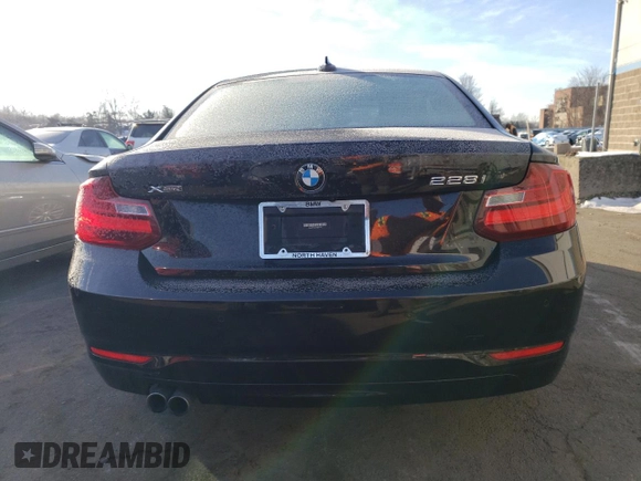 2015 BMW 2 Series 228i xDrive with VIN WBA1F7C50FVX96051, listed as a Copart auction lot 43630094 with 106,267 mi miles. Bid and sale history available at carsss.com. Image 6.