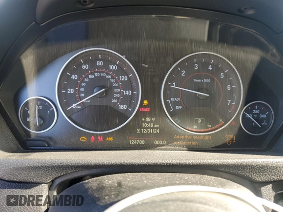 2012 BMW 3 Series 335i with VIN WBA3A9C59CF270736, listed as a Copart auction lot 87223824 with 124,700 mi miles and Salvage title. Bid and sale history available at DreamBid. Image 9.