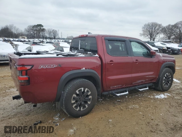 2023 Nissan Frontier SV with VIN 1N6ED1EJ1PN645834, listed as a Copart auction lot 45502255 with 15,619 mi miles and Salvage title. Bid and sale history available at DreamBid. Image 3.