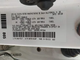 2021 Toyota Tacoma SR z VIN 3TMCZ5AN4MM373247, wystawiony jako IAAI lot #41982617 z przebiegiem 45 692 mil mil oraz . Historia ofert i sprzedaży dostępna na DreamBid. Obrazek 9.