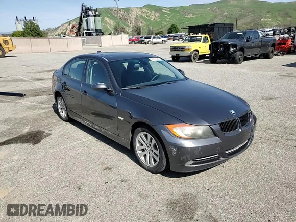2007 BMW 3 Series 328i with VIN WBAVC53517FZ73443, listed as a Copart auction lot 50095755 with 197,708 mi miles and Salvage title. Bid and sale history available at DreamBid. Image 10.