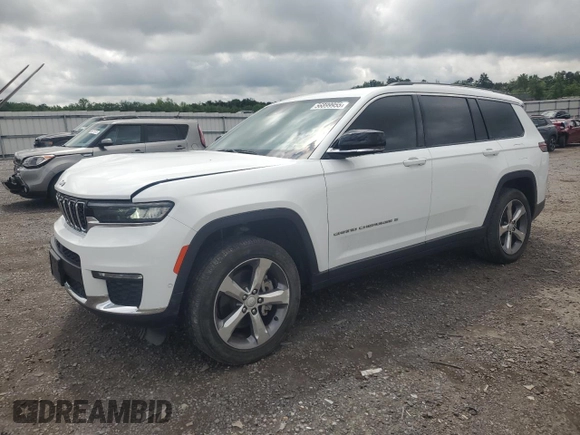 2021 Jeep Grand Cherokee Limited z VIN 1C4RJKBG9M8113253, wystawiony jako Copart lot #56899955 z przebiegiem 37 989 mil mil oraz Szkoda całkowita • Salvage title. Historia ofert i sprzedaży dostępna na DreamBid. Obrazek 1.