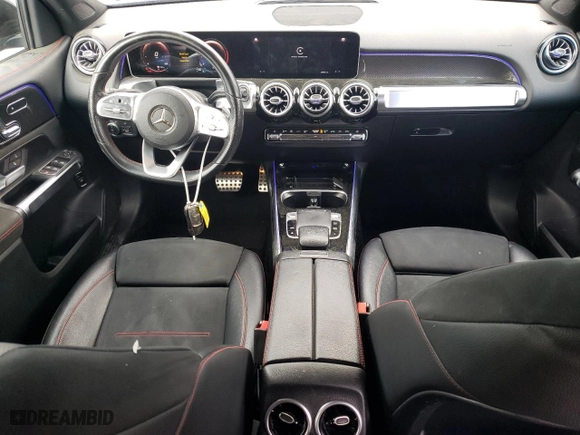 2020 Mercedes-Benz GLB with VIN W1N4M4GB3LW053774, listed as a Copart auction lot 47655475 with 70,255 mi miles and Salvage Title. Bid and sale history available at carsss.com. Image 8.