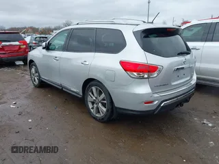 2014 Nissan Pathfinder Platinum with VIN 5N1AR2MM3EC723104, listed as a IAAI auction lot 41903560 with 159,416 mi miles and . Bid and sale history available at DreamBid. Image 3.