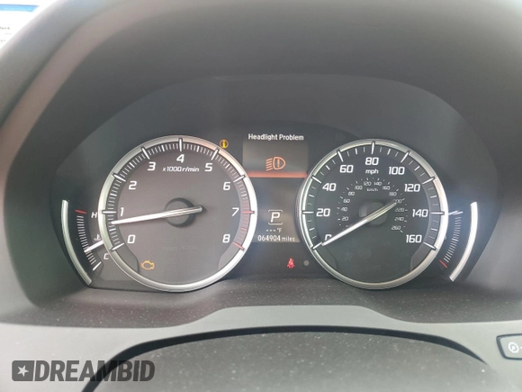 2015 Acura MDX with VIN 5FRYD3H27FB012931, listed as a Copart auction lot 55147415 with 64,904 mi miles and Salvage title. Bid and sale history available at DreamBid. Image 9.