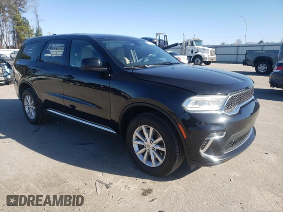 2021 Dodge Durango SXT Plus with VIN 1C4RDJAG8MC598730, listed as a Copart auction lot 87396654 with 82,437 mi miles and Non repairable. Bid and sale history available at DreamBid. Image 4.