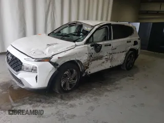 2023 Hyundai Santa Fe SE z VIN 5NMS14AJ9PH572246, wystawiony jako Copart lot #54755805 z przebiegiem Nie podano mil oraz Czysty tytuł • Clean title. Historia ofert i sprzedaży dostępna na DreamBid. Obrazek 1.